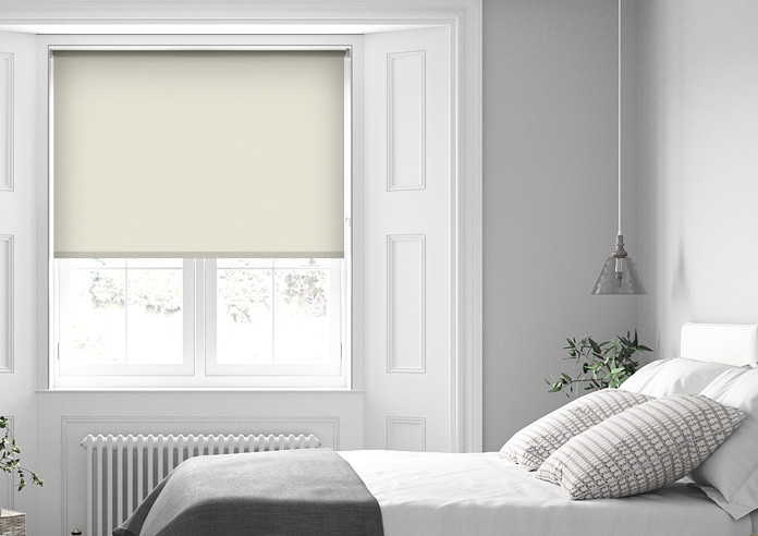 Palermo (Blackout), Cream - Motorised Roller Blind - Image 3